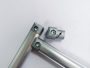 Internal Type Aluminum Connector Diameter 28mm Sandblasted Silver AL-1-S(1.7)